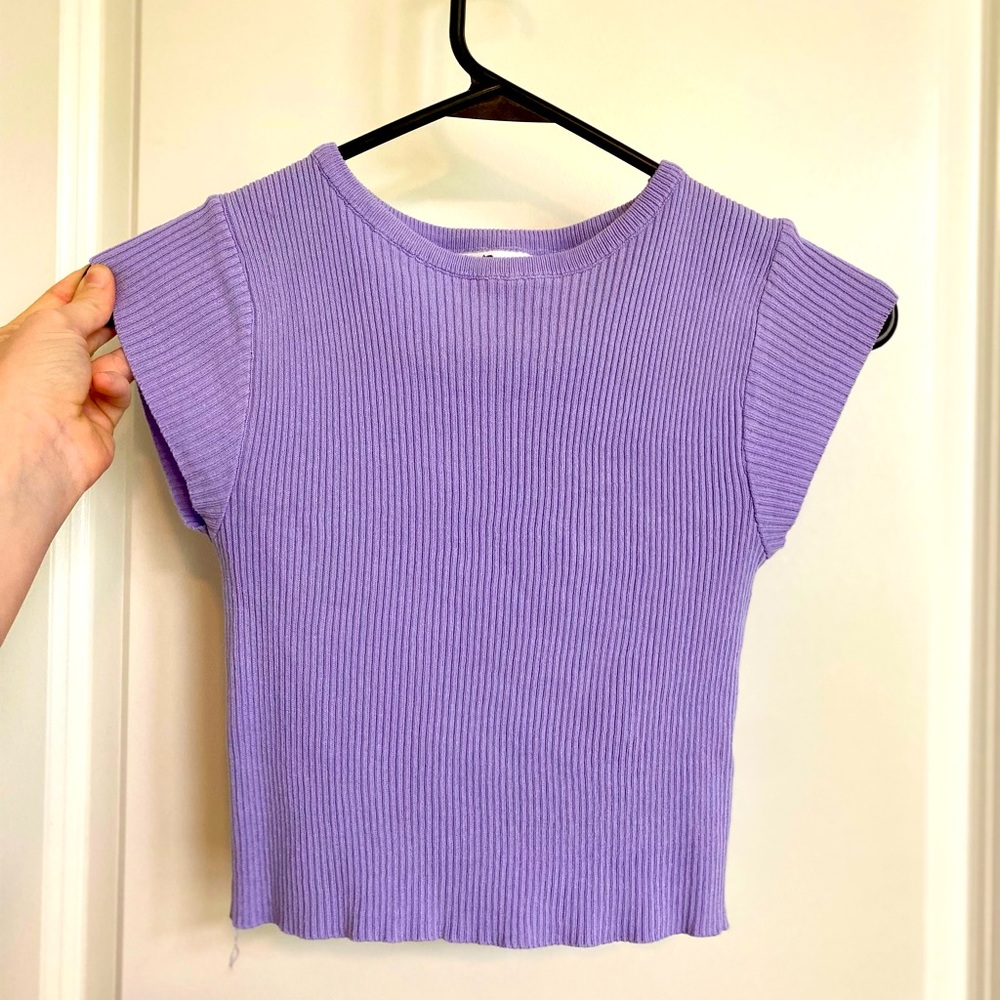 RedBerry Crop Top | Size M/L | Purple | Short sleeves